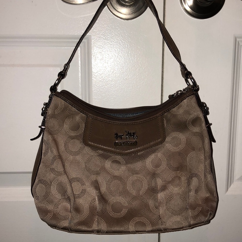 Coach small purse Tan